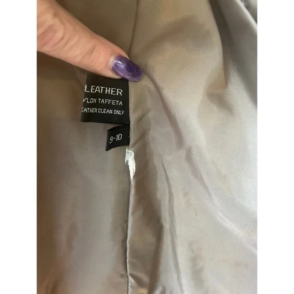 Vintage 70s 80s Lesoleil‎ brown leather jacket. - Picture 5 of 6